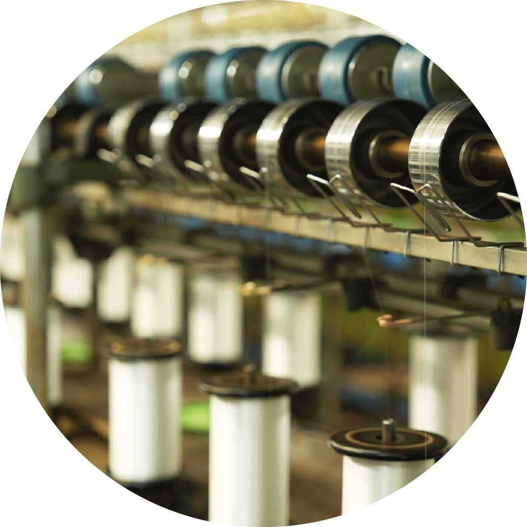 糸加工、撚糸、仮撚りなどの加工反や生機に対応する吉田商事